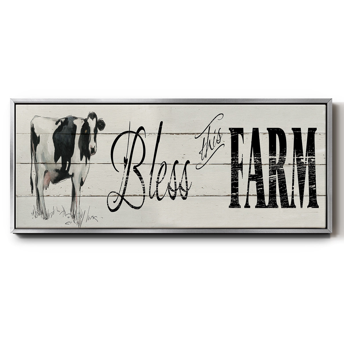 Bless This Farm - Floater Framed Canvas Print
