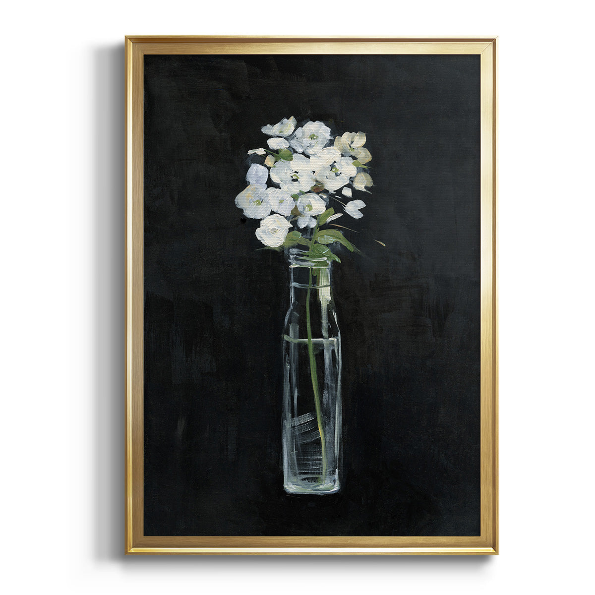 Sophisticated Farm Floral - Modern Framed Canvas Print