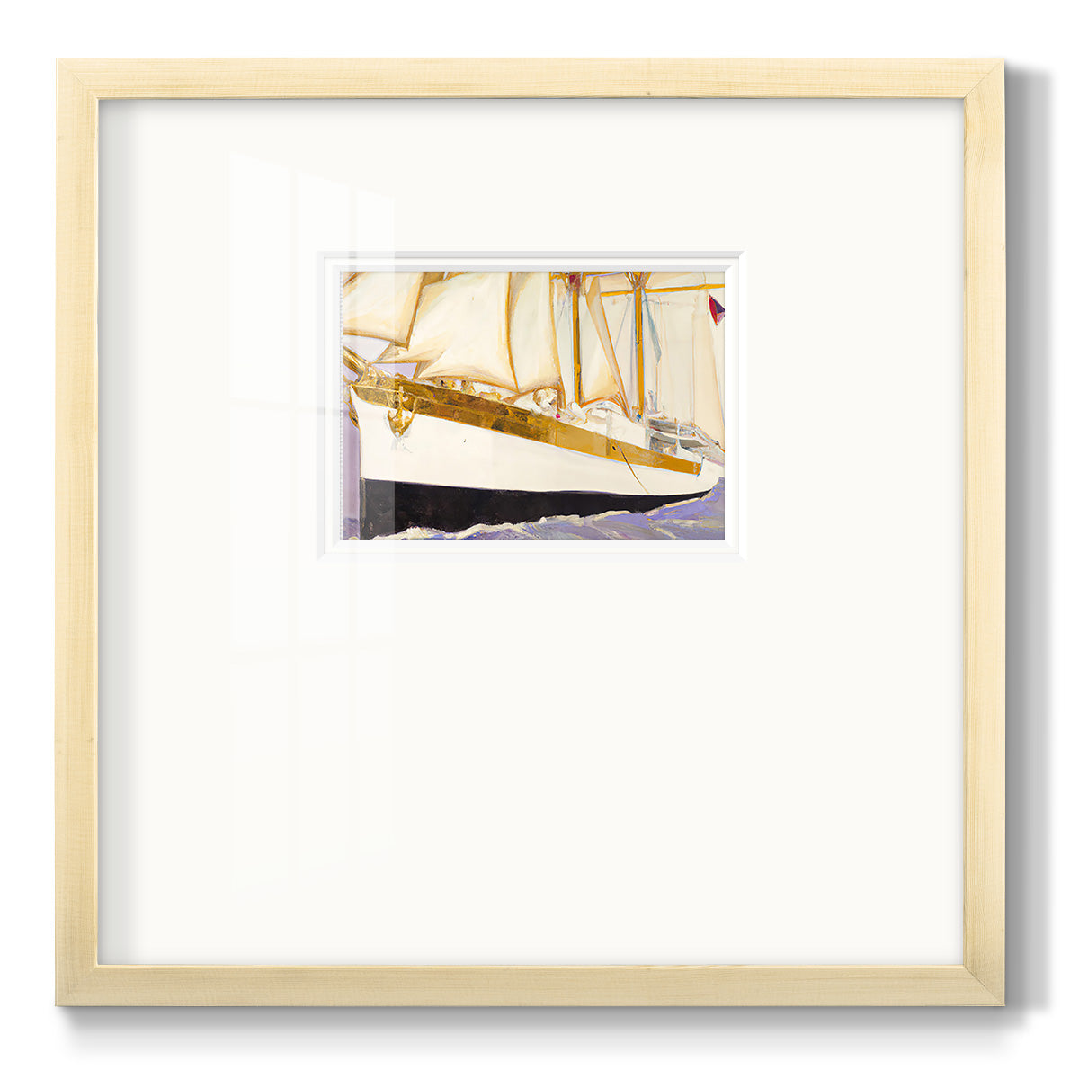 Godlen Sail V - Double Matboard Framed Print