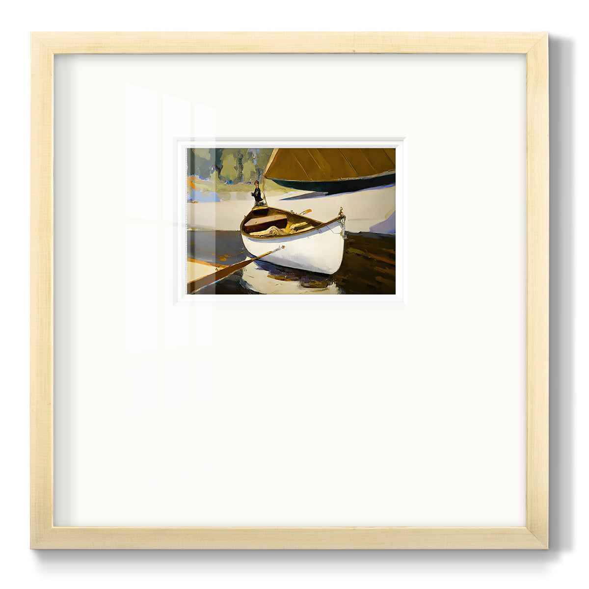 Canoe - Double Matboard Framed Print
