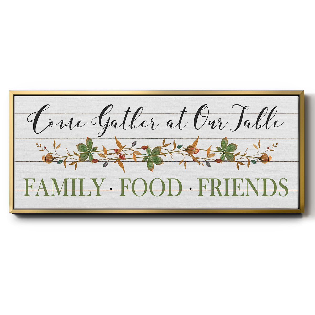 Feeding Friends I - Floater Framed Canvas Print
