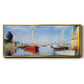 Pleasure Boats at Argenteuil - Floater Framed Canvas Print