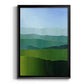 Blue Ridge Fade II - Modern Framed Canvas Print