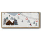 Ski Slope Collection D - Floater Framed Canvas Print
