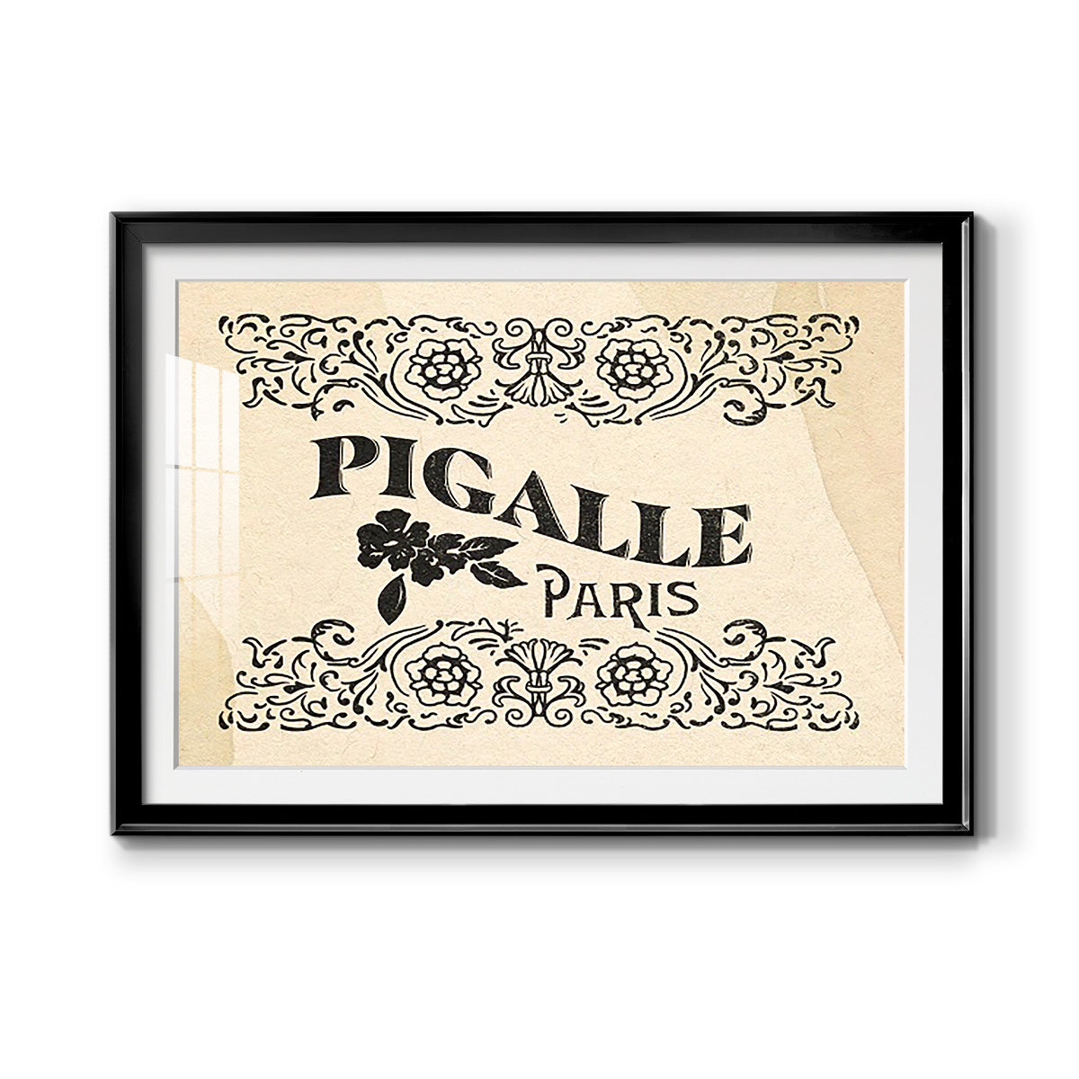 Antique French Label III - Modern Framed Art Print