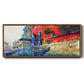 The Red House, 1908 - Floater Framed Canvas Print