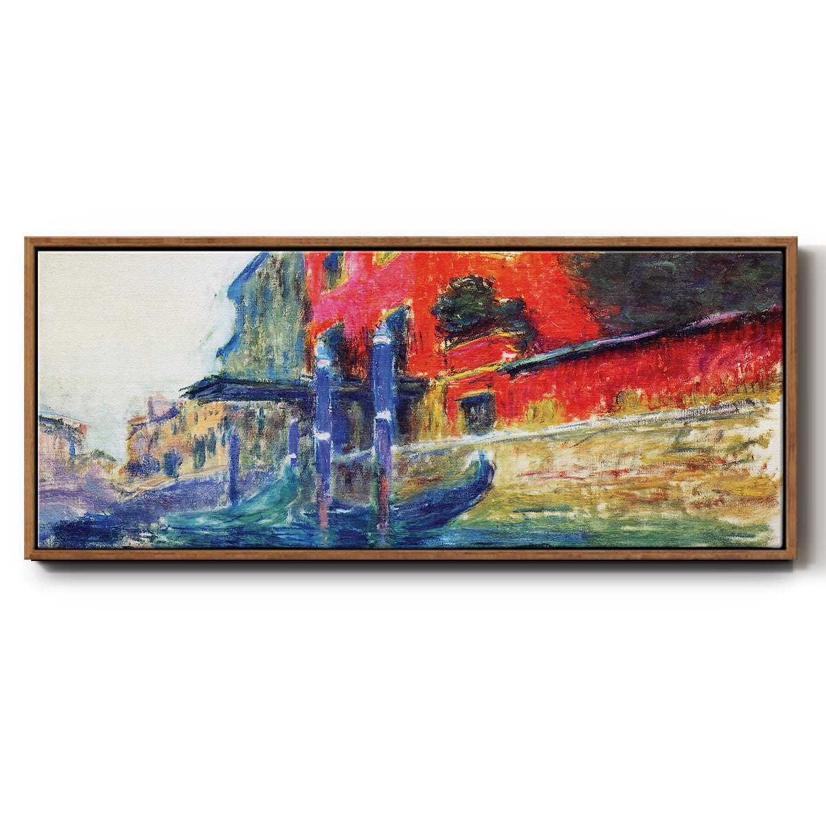 The Red House, 1908 - Floater Framed Canvas Print