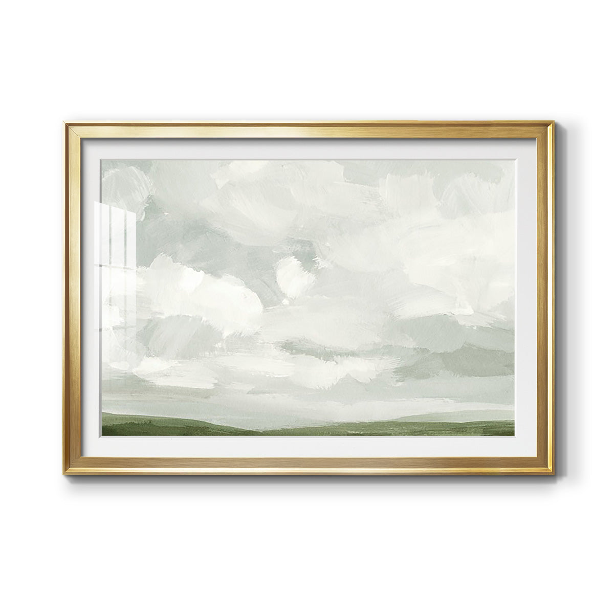 Gray Stone Sky IV Premium Framed Print - Ready to Hang