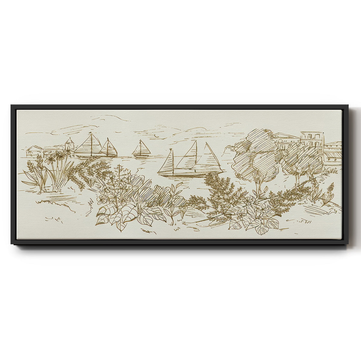 Autumn Landing II - Floater Framed Canvas Print