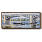 The Bridge Over the Seine, 1874 - Floater Framed Canvas Print