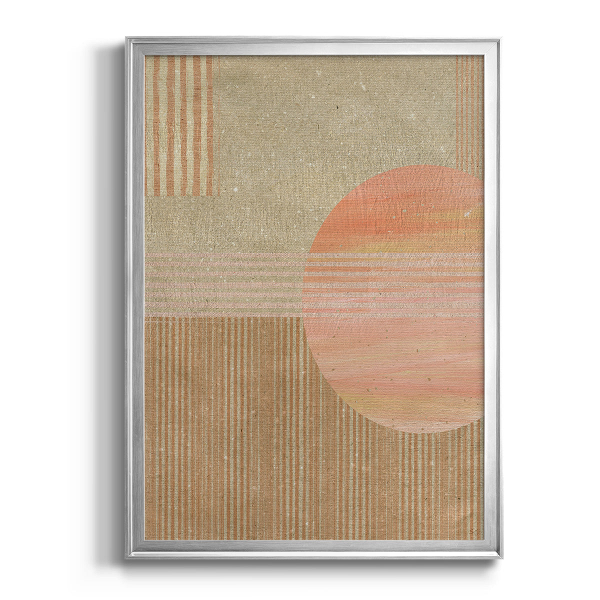 Adobe Sunrise II - Modern Framed Canvas Print