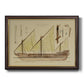 Antique Ship Plan VI Premium Framed Canvas- Ready to Hang