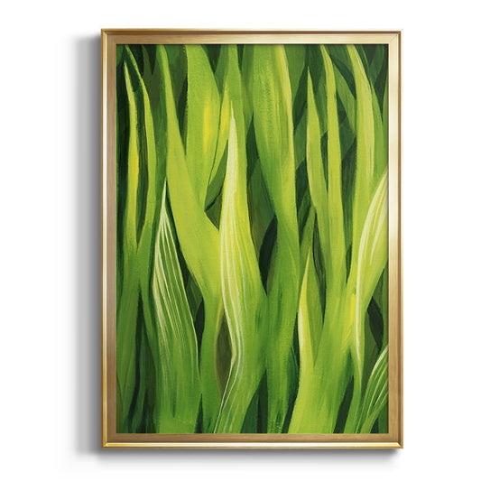 Blades of Grass I - Modern Framed Canvas Print