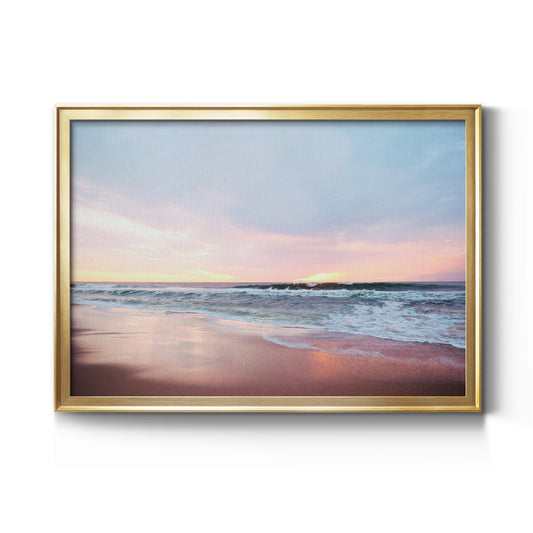 Morning Stroll - Modern Framed Canvas Print