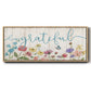 Grateful Sentiment Spring Wildflower Garden - Floater Framed Canvas Print