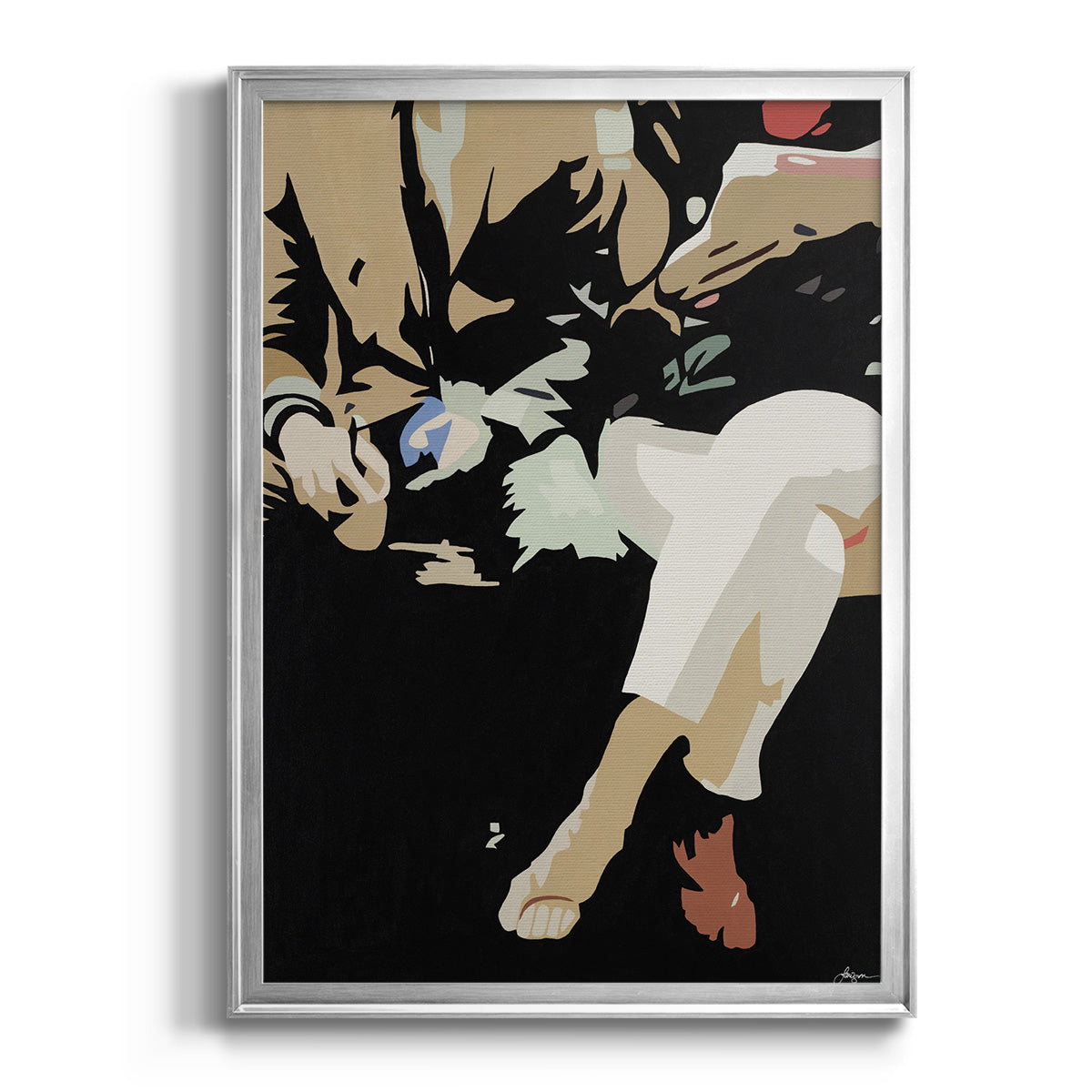 Them #4 -  Framed Canvas Print