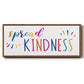 Rainbow Kindness - Floater Framed Canvas Print