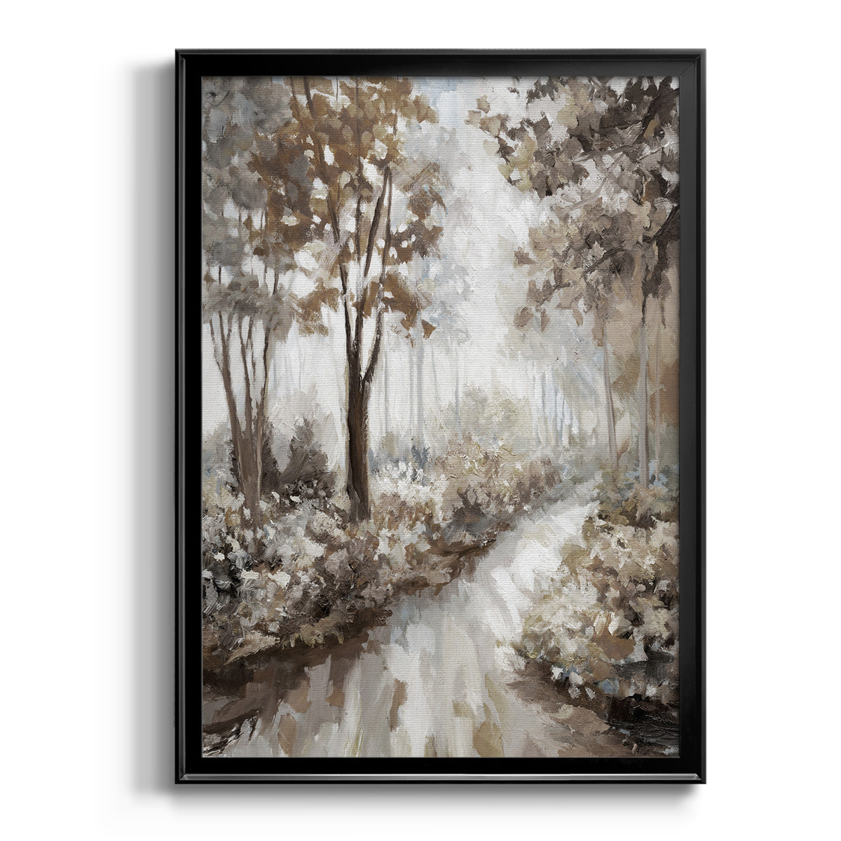 Into the Woods - Modern Framed Canvas Print