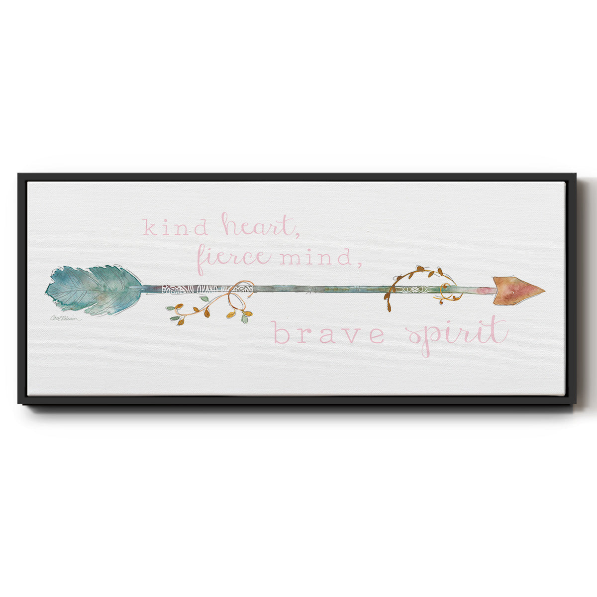 Brave Spirit - Floater Framed Canvas Print
