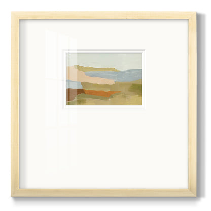 Stacked Landscape IV - Double Matboard Framed Print