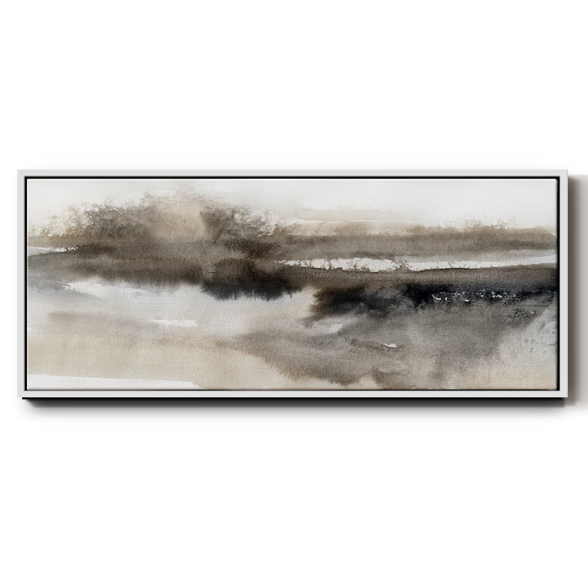 Serenity Lake - Floater Framed Canvas Print