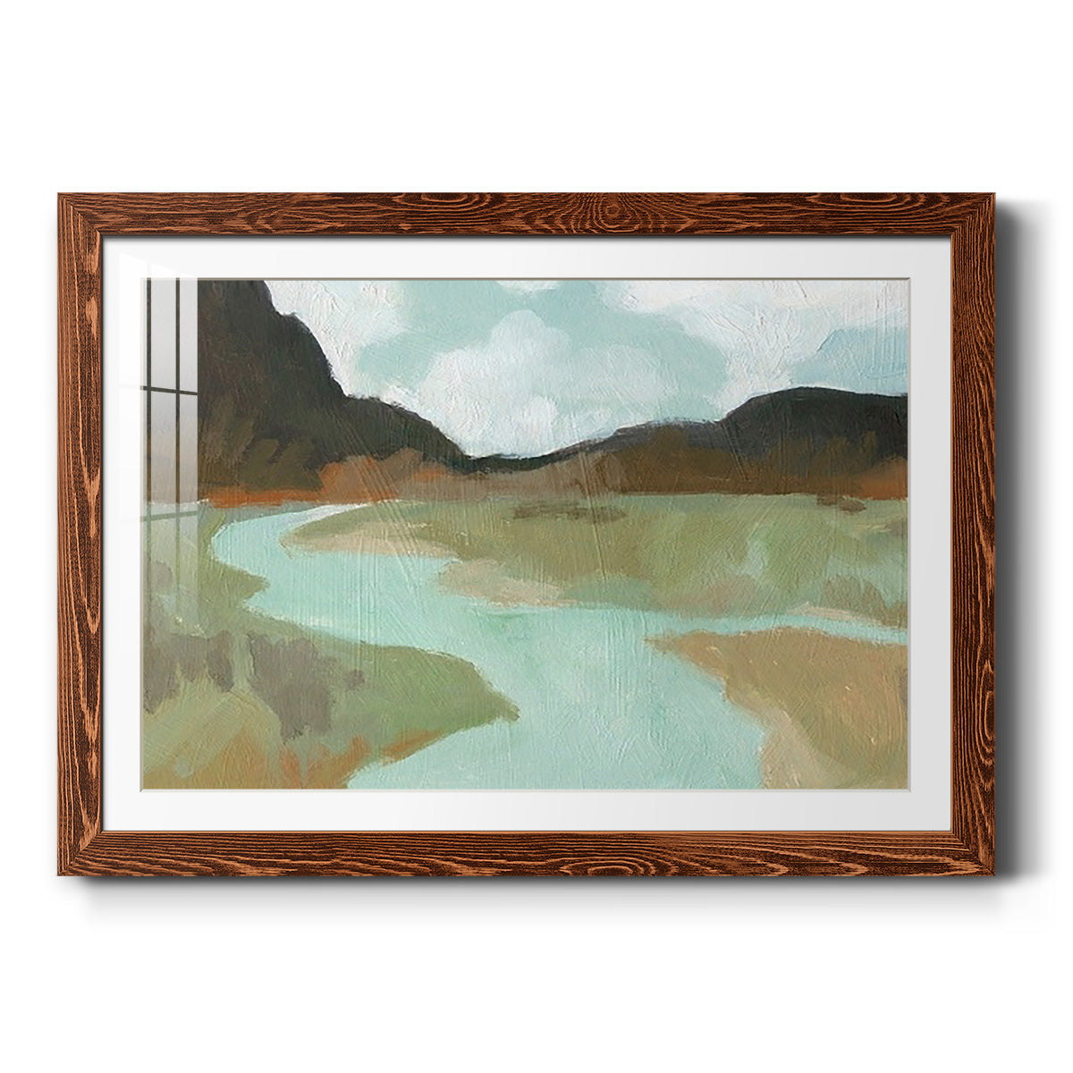 Coldwater Hills II - Barnwood Framed Art Print
