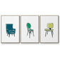 Take a Seat VI - Floater Framed Canvas Set