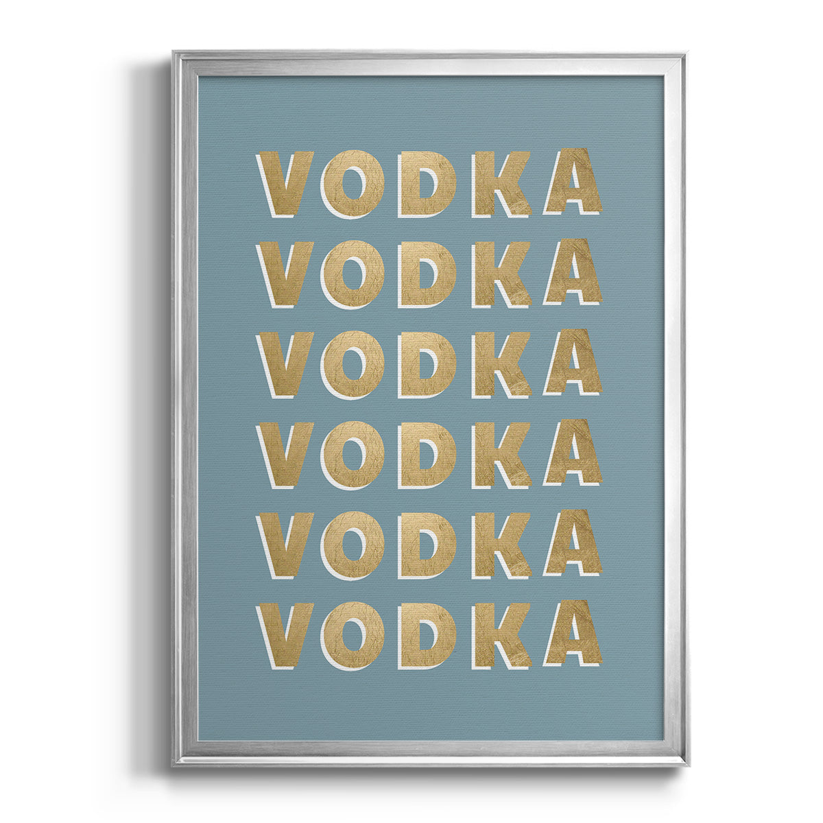 Vodka - Modern Framed Canvas Print