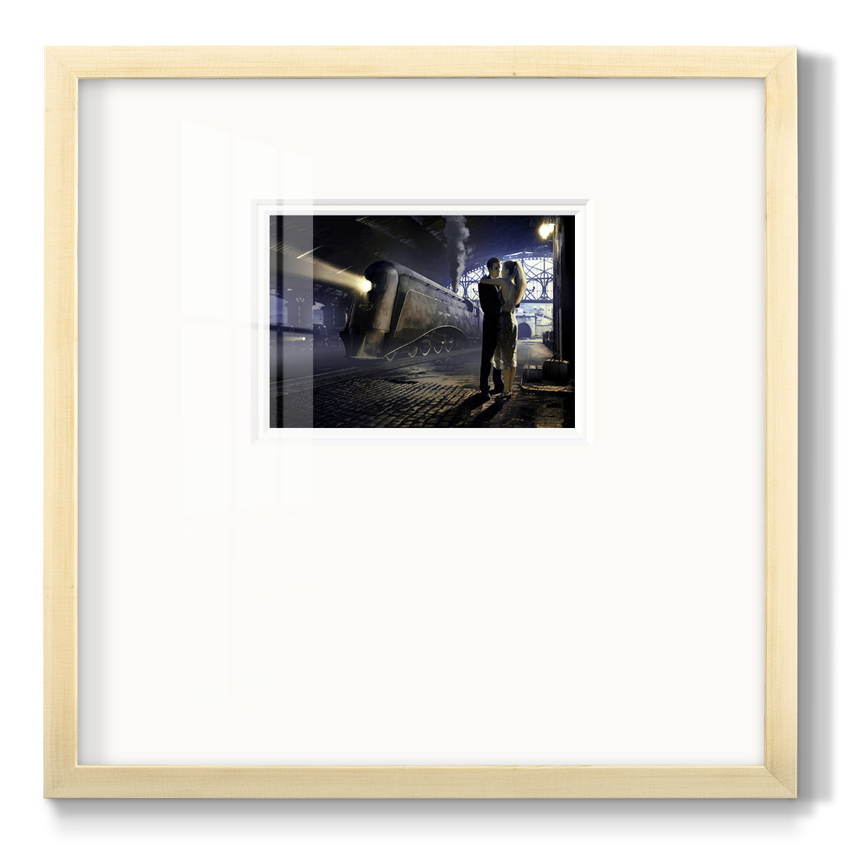 Train Depot Premium Framed Print Double Matboard