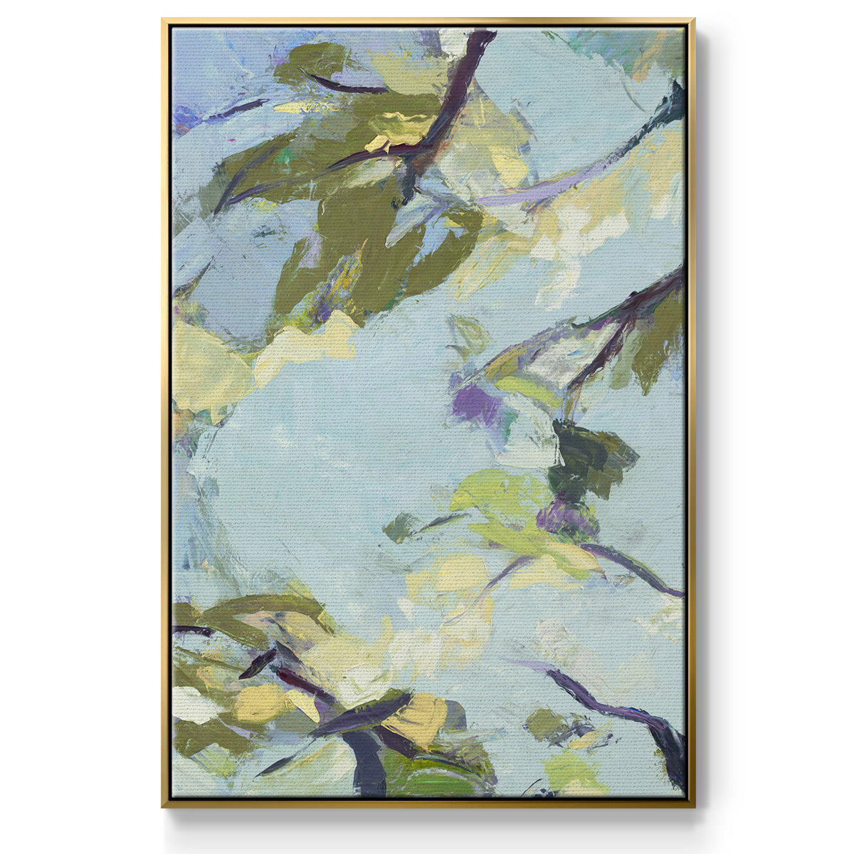 Aqua Sky - Framed Premium Gallery Wrapped Canvas L Frame - Ready to Hang