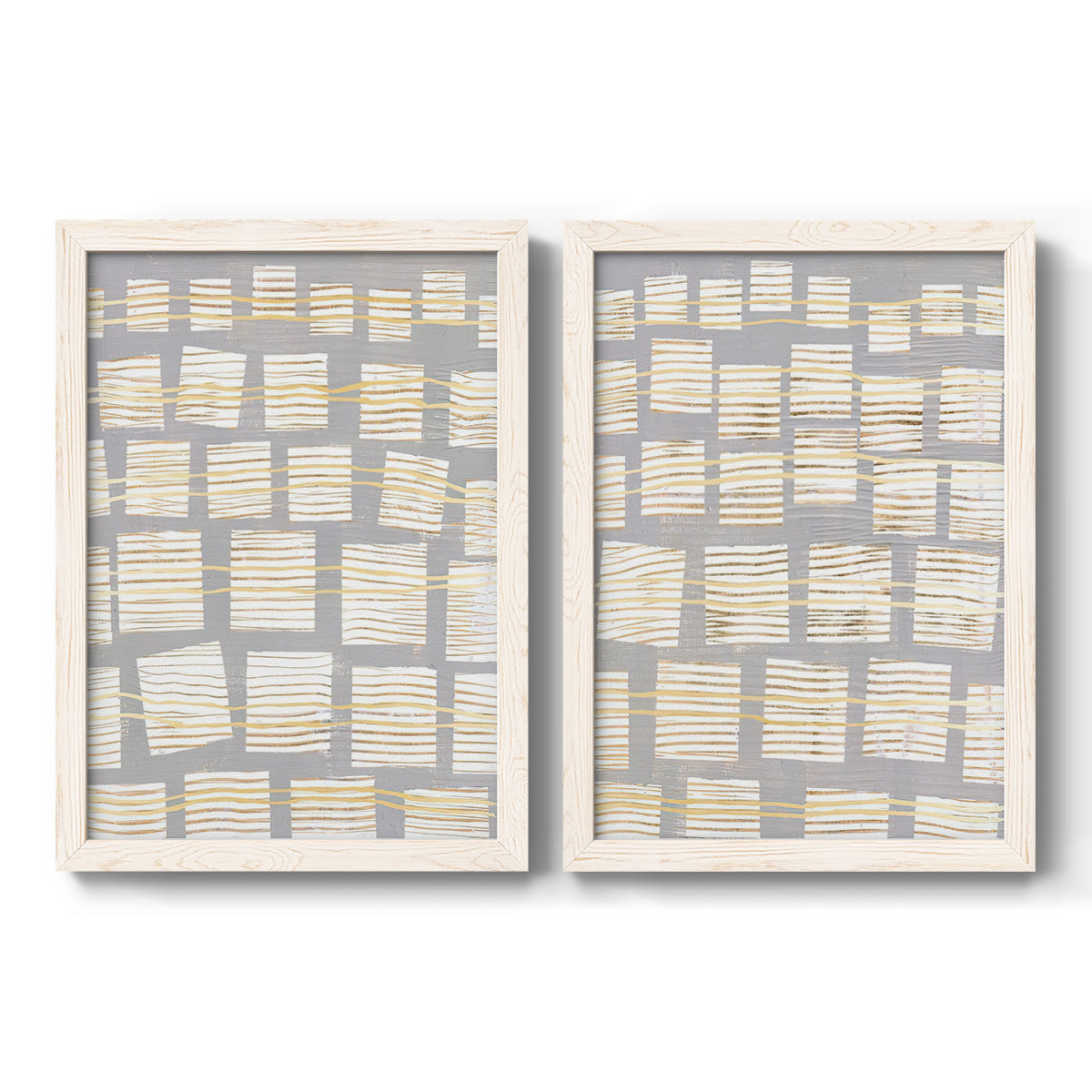Networks I - Barnwood Framed Canvas Set