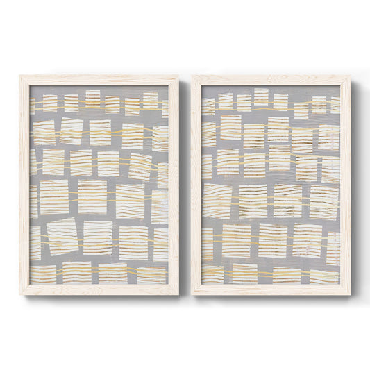 Networks I - Premium Framed Canvas 2 Piece Set - Ready to Hang