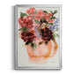 Mauve Bouquet in Teapot I - Modern Framed Canvas Print