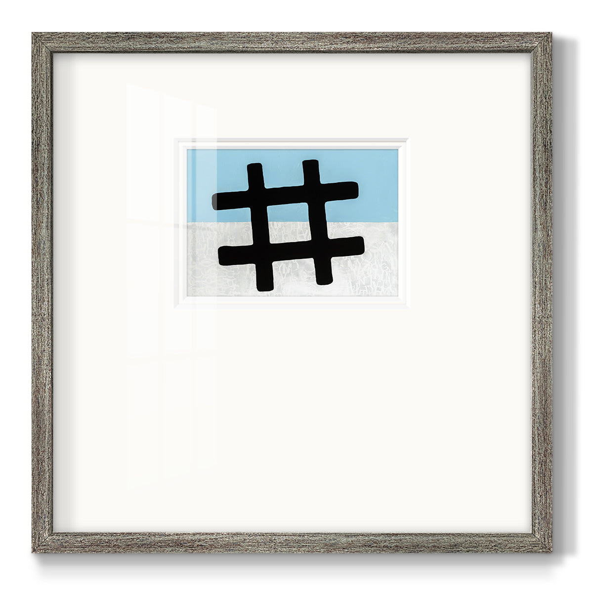 Hashtag - Double Matboard Framed Print