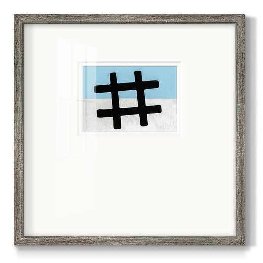 Hashtag- Premium Framed Print Double Matboard