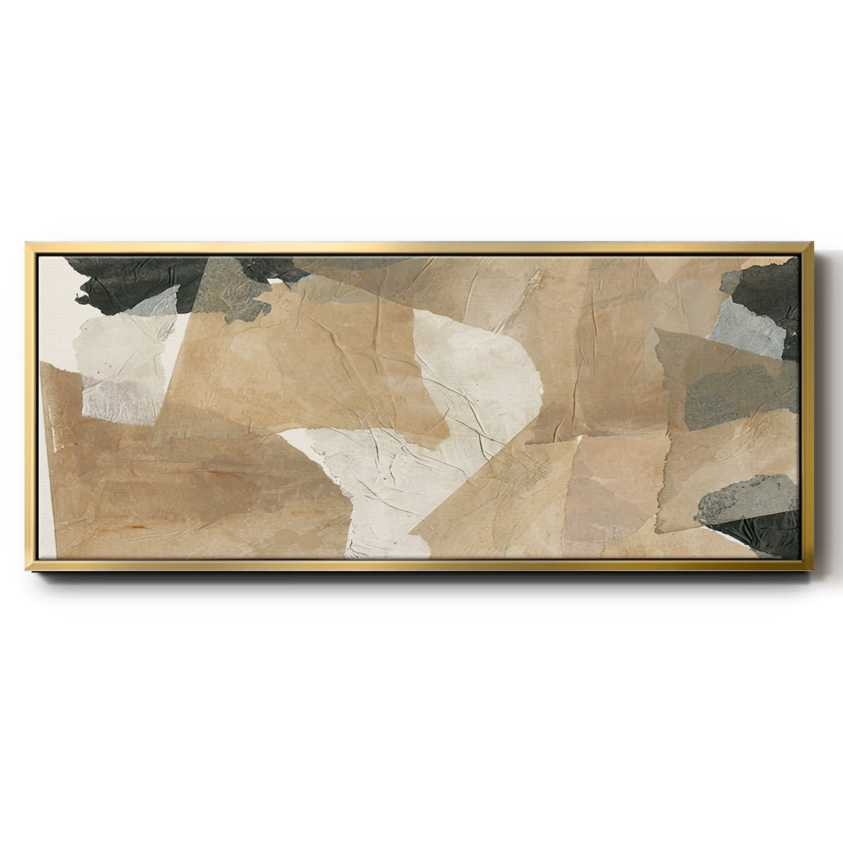 Paper Blur IV - Floater Framed Canvas Print