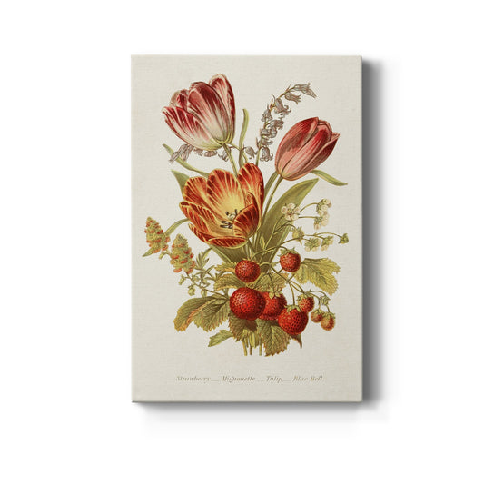 Antique Floral Bouquet IV Premium Gallery Wrapped Canvas - Ready to Hang