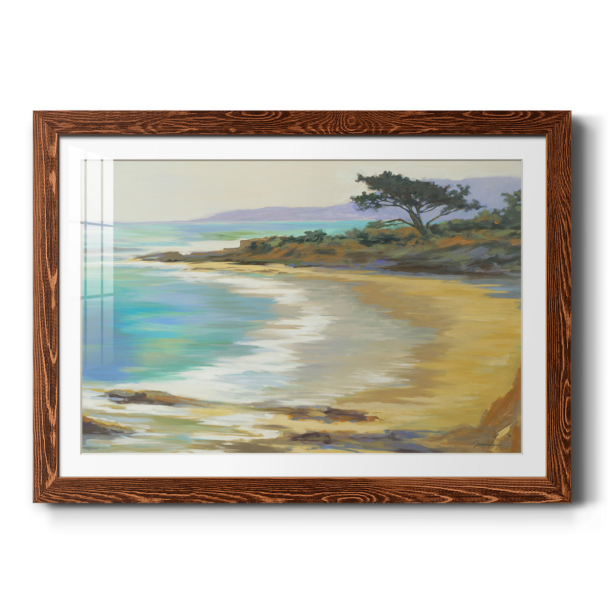 Rocky Point - Barnwood Framed Art Print
