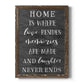 Love Resides - Premium Canvas Framed in Barnwood - Ready to Hang