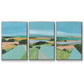 Bright Colored Countryside I - Floater Framed Canvas Set