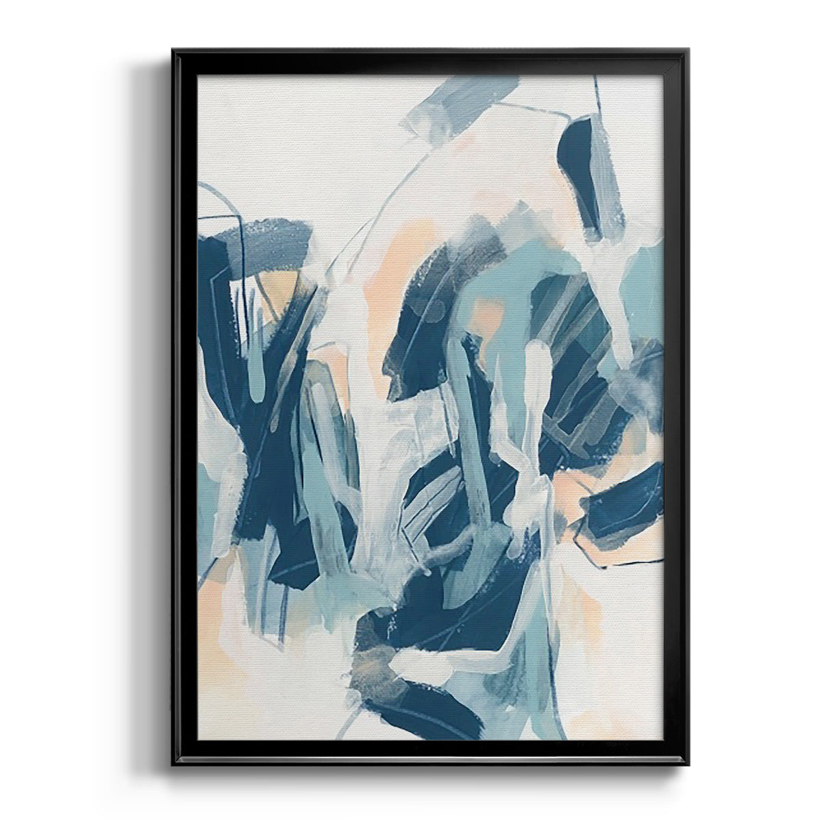 Interlocking Melody I - Modern Framed Canvas Print