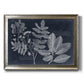 Foliage on Navy V Premium Framed Canvas- Ready to Hang