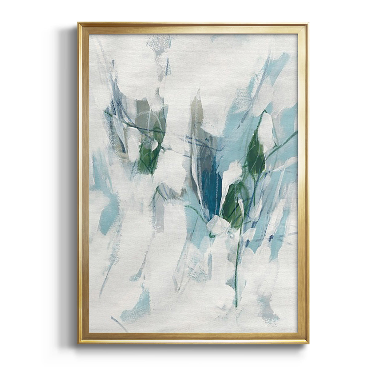 Ice Cavern I - Modern Framed Canvas Print