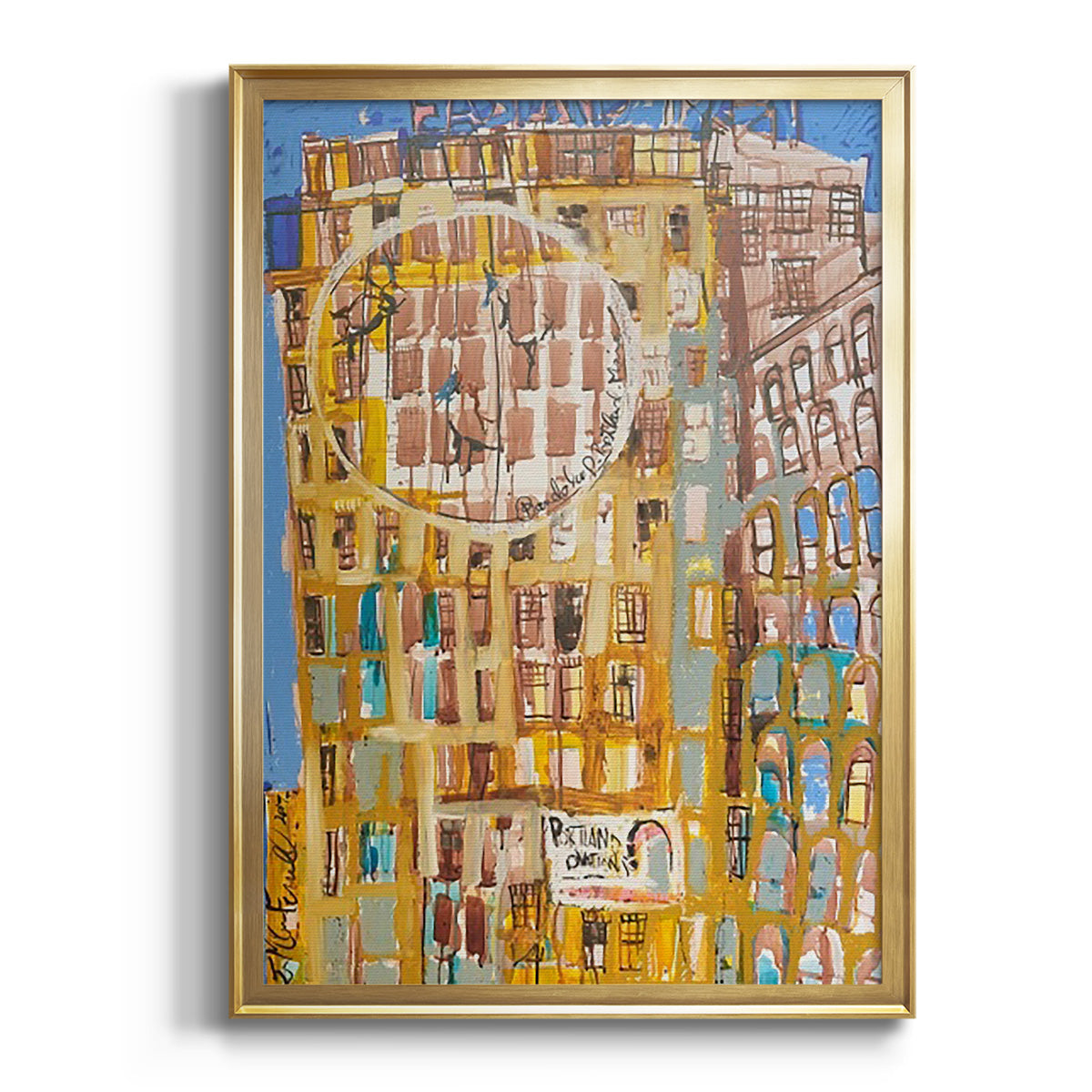 Bandaloo II - Modern Framed Canvas Print