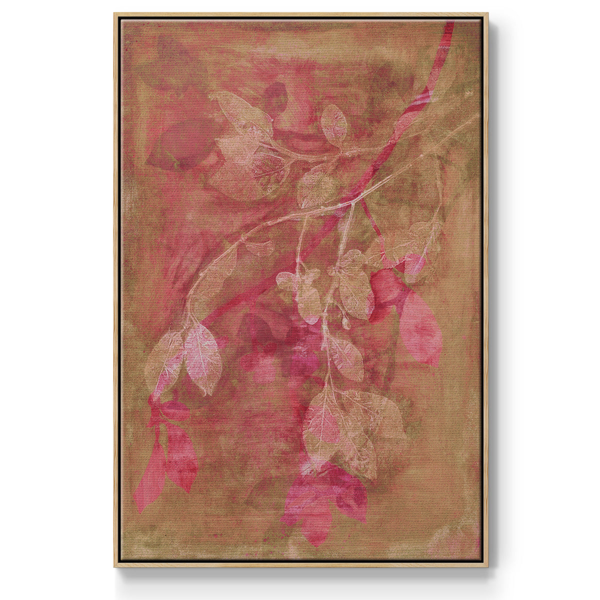 Branching Out IV - Floater Framed Canvas Print