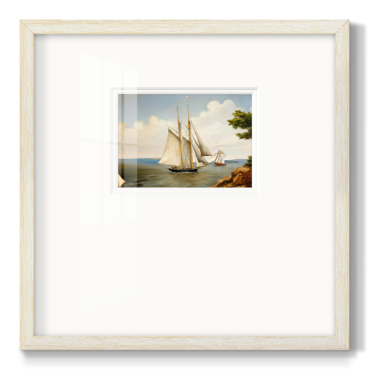 Little Sail Premium Framed Print Double Matboard