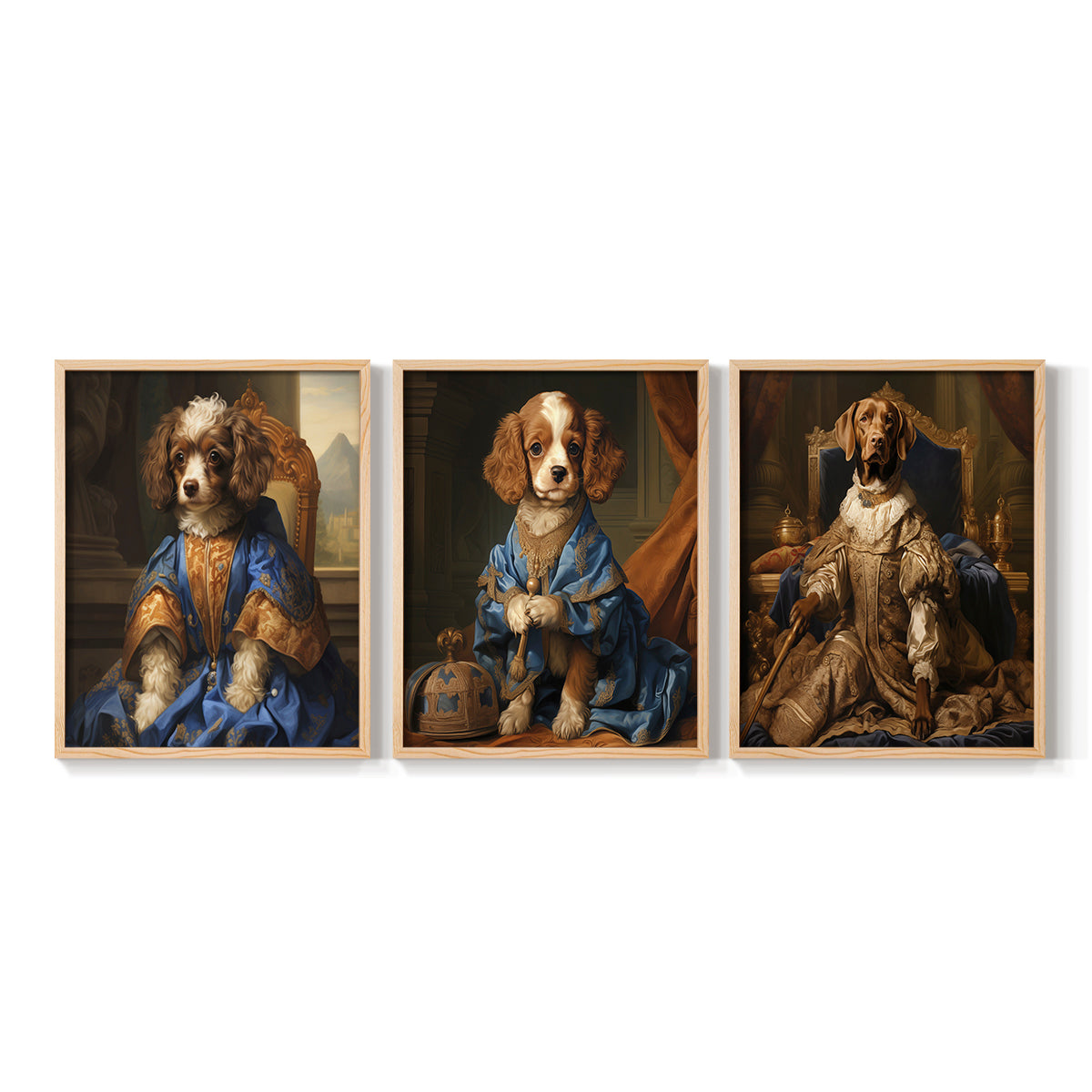 Royal Animals Series LIX - Restickable Framed Art Set