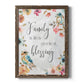 Spring Bird Blessing - Premium Canvas Framed in Barnwood - Ready to Hang