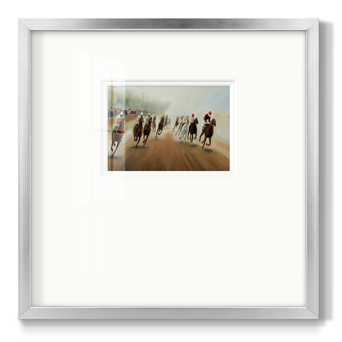 Around the Corner - Double Matboard Framed Print