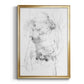 Graphite Abstract IV - Modern Framed Canvas Print